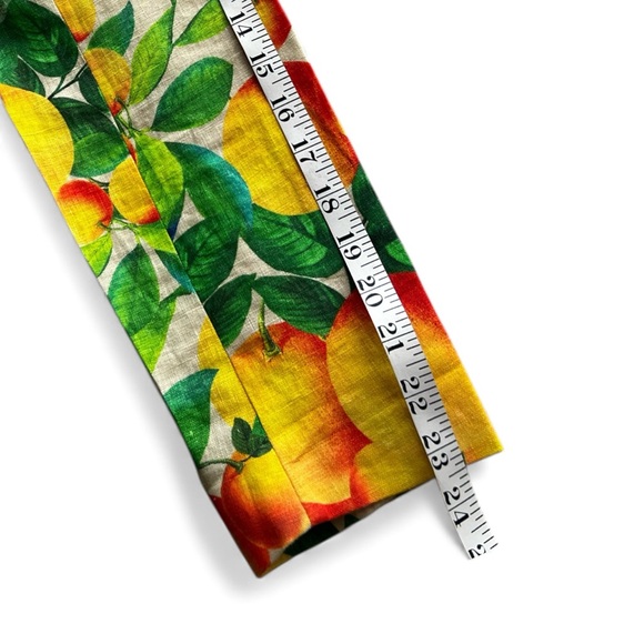 Farm Rio Tropical Citrus Orange Cropped Jacket Mini Skirt Set Iconic Print Sz S - Picture 8 of 15